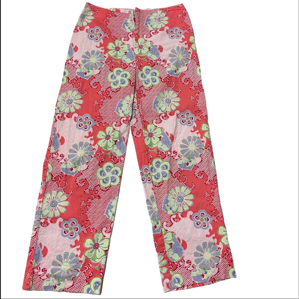 Mossimo Capris Funky Floral Sz 6 - Picture 1 of 3